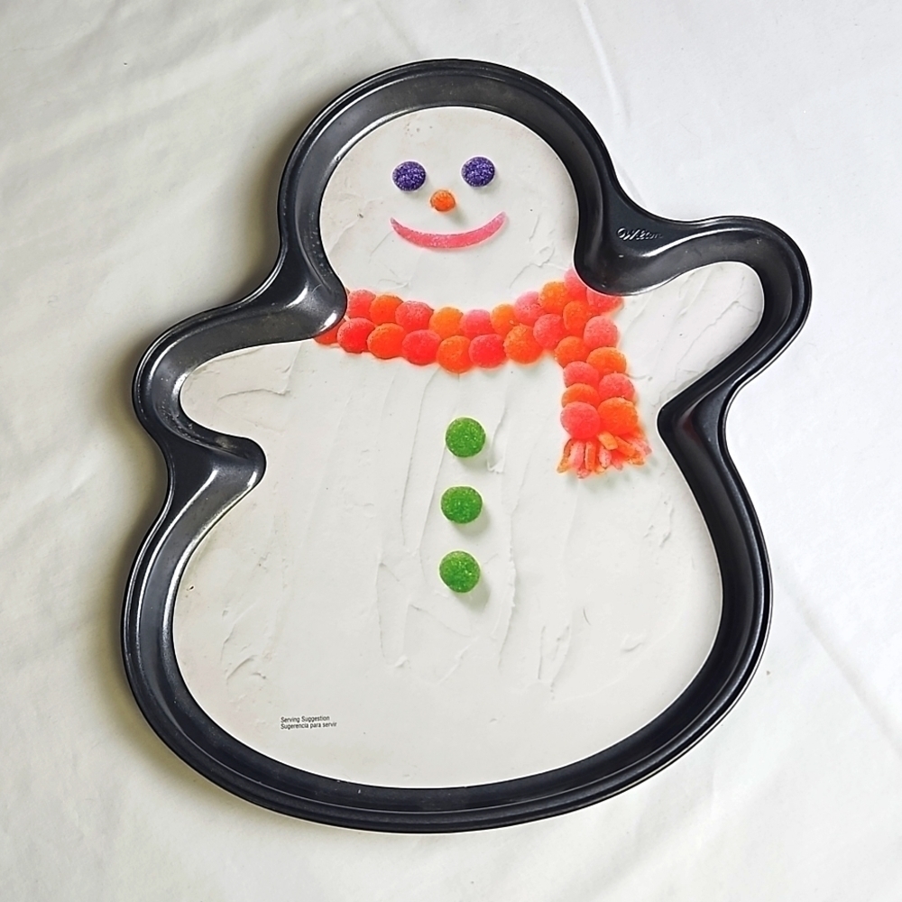 Wilton 2010 Snowman Cookie December Baking Pan NWOT Unused